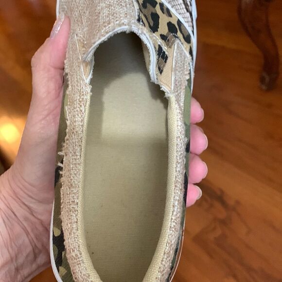 Size 9 multicolor sneakers. Snakeskin, animal print, camouflage and canvas - Picture 10 of 12